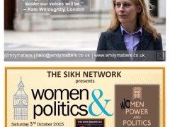 #Emilymatters at Women in Politics – 3 Oct 2015