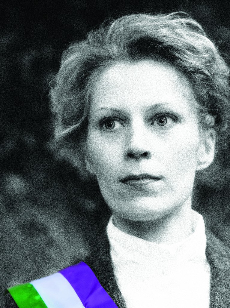 Emily Wilding Davison (Kate Willoughby). Photo: Trevor Walker, 2013