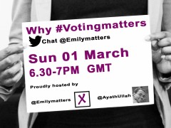 Why #votingmatters chat – join us!